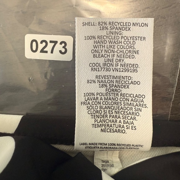 Tabitha Brown for Target Striped/Dot Print Tie-Front One Piece Swimsuit Sz M - Picture 9 of 9